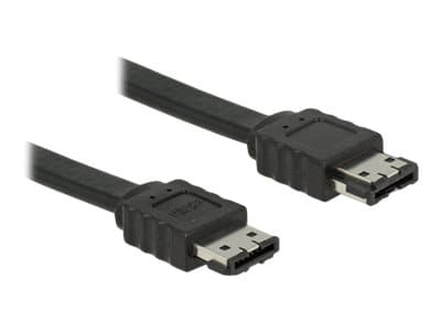 DeLOCK - eSATA-kabel - Serial ATA 150/300 - eSATA (R) til eSATA (R) - 2 cm - sort
