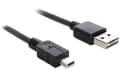 Miniatyrbild 2 av 5: DeLOCK EASY-USB - USB-kabel - mini-USB typ B (han) till USB (han) - 1 m - sort
