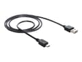 Miniatyrbild 1 av 5: DeLOCK EASY-USB - USB-kabel - mini-USB typ B (han) till USB (han) - 1 m - sort