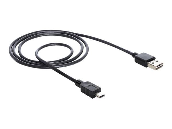 DeLOCK EASY-USB - USB-kabel - mini-USB typ B (han) till USB (han) - 1 m - sort