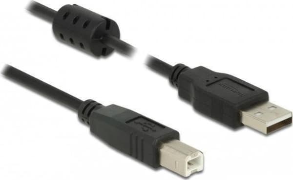 Delock - USB-kabel - USB (hane) till USB typ B (hane) - USB 2.0 - 50 cm - svart