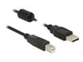 Miniatyrbild 1 av 5: Delock - USB-kabel - USB (hane) till USB typ B (hane) - USB 2.0 - 50 cm - svart