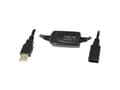 Miniatyrbild 2 av 5: LogiLink 20M USB 2.0 - USB 2.0 M/F, 20 m, USB A, USB A, USB 2.0, Hane/Hona, Svart