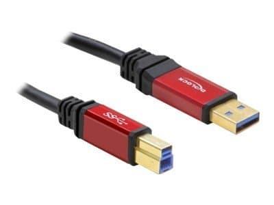 Delock Premium - USB-kabel - USB-type A (hann) til USB Type B (hann) - USB 3.0 - 2 m - svart
