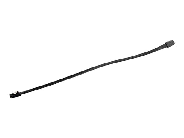 SilverStone CPS02 - SATA/SAS-kabel - med sidoband - SAS 12Gbit/s - 4-vägs - mini-SAS (SFF-8087) (hona) till mini-SAS (SFF-8087) (hona) - 50 cm - svar