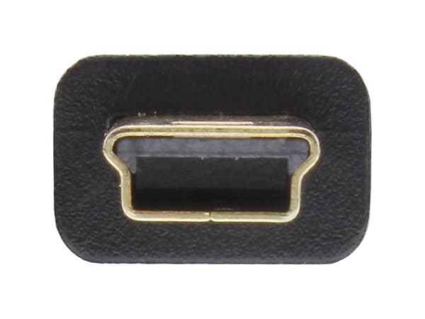 InLine 31850F, 5 m, USB A, Mini-USB B, USB 2.0, hane/kvinna, svart