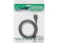 Miniatyrbild 5 av 5: InLine 31850F, 5 m, USB A, Mini-USB B, USB 2.0, hane/kvinna, svart