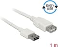 Miniatyrbild 4 av 5: Delock Easy - USB-förlängningskabel - USB (hane) vändbar till USB (hona) - USB 2.0 - 1 m - vit