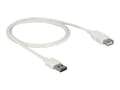 Miniatyrbild 1 av 5: Delock Easy - USB-förlängningskabel - USB (hane) vändbar till USB (hona) - USB 2.0 - 1 m - vit
