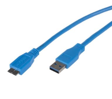 Maclean MCTV-586, 0,5 m, USB A, Micro-USB B, USB 3.2 Gen 1 (3.1 Gen 1), 5000 Mbit/s, Blå