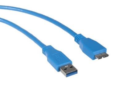 Maclean MCTV-586, 0,5 m, USB A, Micro-USB B, USB 3.2 Gen 1 (3.1 Gen 1), 5000 Mbit/s, Blå
