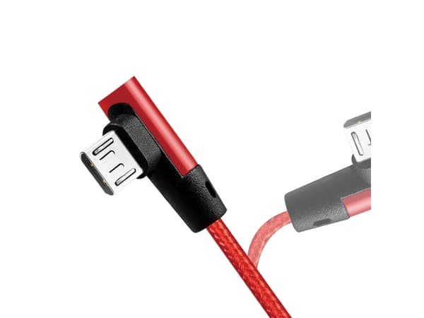 LogiLink CU0149, 0,3 m, USB A, Micro-USB B, USB 2.0, 0,48 Gbit/s, Rød