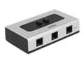 Miniatyrbild 1 av 3: Delock Switch RJ11 - Switch - 2 x telefonledning - skrivbordsmodell