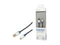Miniatyrbild 4 av 5: LogiLink 1m, USB2.0-A/USB2.0 Micro-B, 1 m, USB A, Micro-USB B, USB 2.0, Hane/Hane, Svart