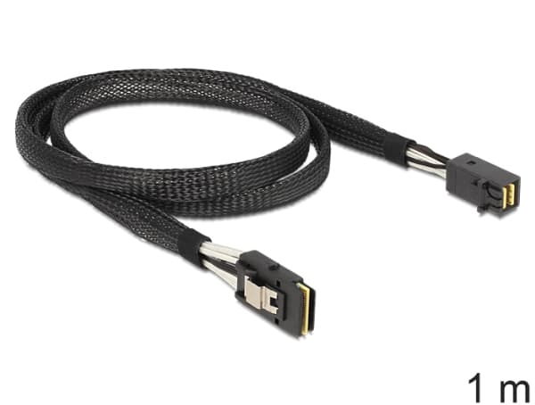 Delock - SAS intern kabel - SAS 6Gbit/s - 4 x Mini SAS HD (SFF-8643) til 36-pins 4i Mini MultiLane - 1 m - låst