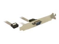 Delock Slot Bracket > 1 x Serial - Serielt panel - 9-pins IDC (hunn) til DB-9 (hann) - 40 cm