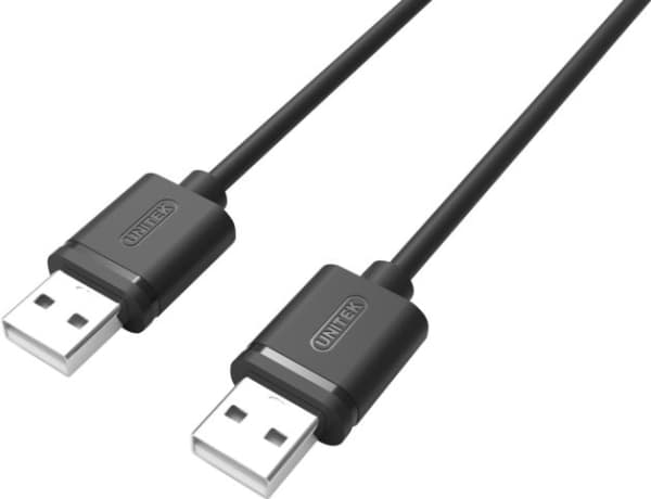 Unitek Y-C442GBK - USB-kabel - USB (hane) till USB (hane) - USB 2.0 - 1.5 m - svart