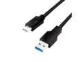 Pikkukuva 4 / 5: LogiLink CU0166, 0,15 m, USB A, USB C, USB 3.2 Gen 1 (3.1 Gen 1), 5000 Mbit/s, Musta