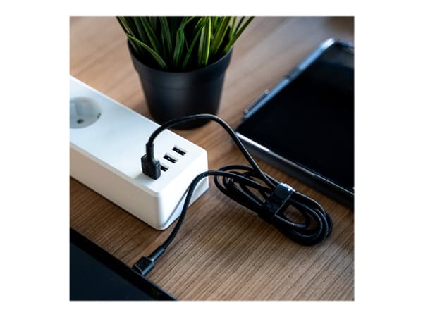 Green Cell GC Ray - USB-kabel - 24 pin USB-C (hane) grön LED-belysning till USB (hane) - 1.2 m - svart