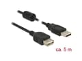Miniatyrbild 3 av 3: Delock - USB-förlängningskabel - USB (hane) till USB (hona) - USB 2.0 - 5 m - svart