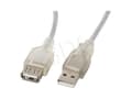 Miniatyrbild 4 av 5: Lanberg - USB-förlängningskabel - USB (hane) till USB typ B (hona) - USB 2.0 - 1.8 m - transparent