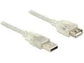 Miniatyrbild 5 av 5: Lanberg - USB-förlängningskabel - USB (hane) till USB typ B (hona) - USB 2.0 - 1.8 m - transparent
