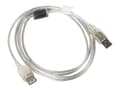 Miniatyrbild 1 av 5: Lanberg - USB-förlängningskabel - USB (hane) till USB typ B (hona) - USB 2.0 - 1.8 m - transparent