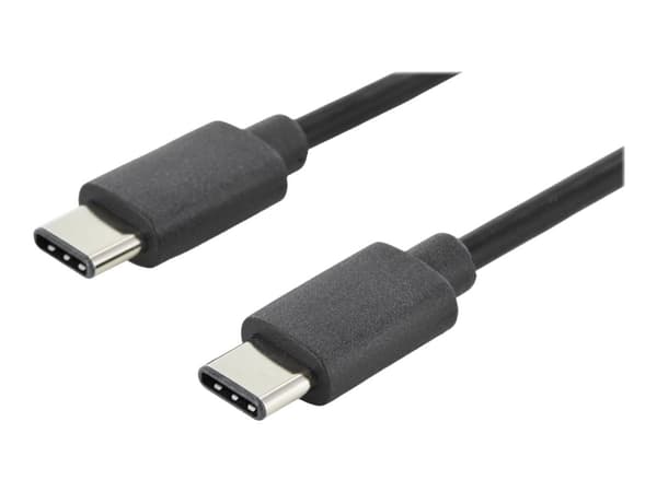 ASSMANN - USB-kaapeli - USB-C (uros) - USB-C (uros) - USB 2.0 - 1 m - muotoiltu - musta