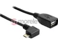 Miniatyrbild 5 av 5: Delock - USB-kabel - USB (hona) till mikro-USB typ B (hane) - USB 2.0 OTG - 50 cm - 90° kontakt