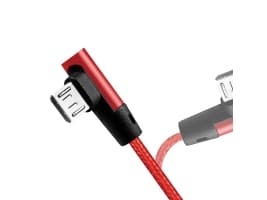 LogiLink CU0150, 1 m, USB A, Micro-USB B, USB 2.0, 0,48 Gbit/s, Svart, Röd