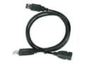 Miniatyrbild 4 av 5: Gembird CCP-USB22-AMAF-3 - USB-förlängningskabel - USB (hona) till USB (hane) - 90 cm - formpressad - svart