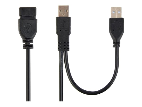 Gembird CCP-USB22-AMAF-3 - USB-förlängningskabel - USB (hona) till USB (hane) - 90 cm - formpressad - svart