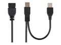 Miniatyrbild 2 av 5: Gembird CCP-USB22-AMAF-3 - USB-förlängningskabel - USB (hona) till USB (hane) - 90 cm - formpressad - svart