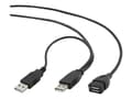 Miniatyrbild 1 av 5: Gembird CCP-USB22-AMAF-3 - USB-förlängningskabel - USB (hona) till USB (hane) - 90 cm - formpressad - svart