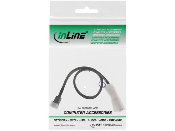InLine Mini SAS HD 1.0m, 1 m, SFF-8088, SFF-8088, hane/kvinna, svart