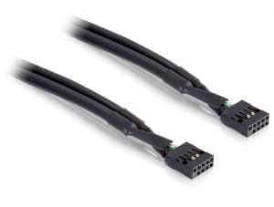Delock - USB-kabel - 10-stifts USB-överdel (hona) till 10-stifts USB-överdel (hona) - 50 cm