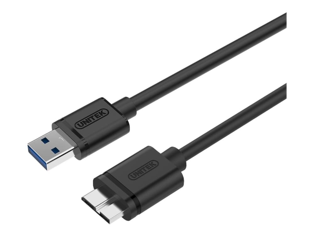 Unitek Y-C461GBK - USB-kabel - USB (hane) till mikro-USB typ B (hane) - USB 3.0 - 1 m - svart