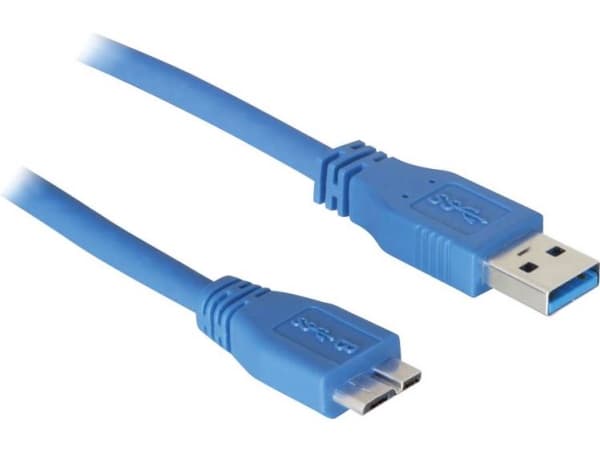 DeLOCK - USB-kaapeli - Micro-USB Type B (han) til USB Type A (han) - USB 3.0 - 5 m - 5 m