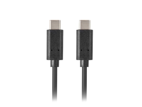 Lanberg - USB-kabel - 24 pin USB-C (hane) till 24 pin USB-C (hane) - USB 2.0 - 50 cm - svart