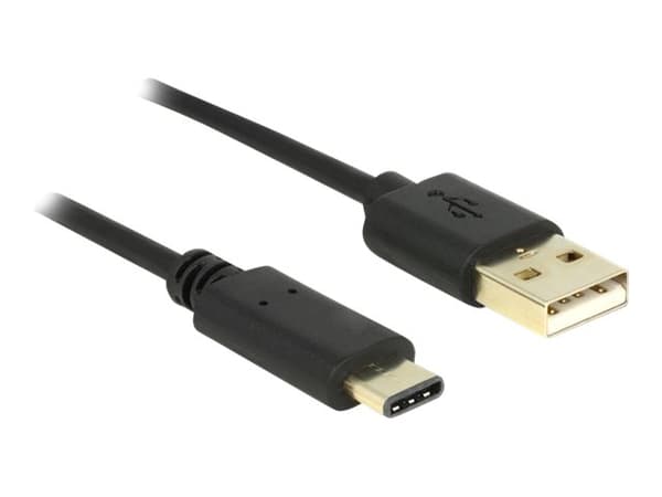Delock - USB-kabel - 24 pin USB-C (han) til USB (han) - USB 2.0 - 3 A - 2 m - sort
