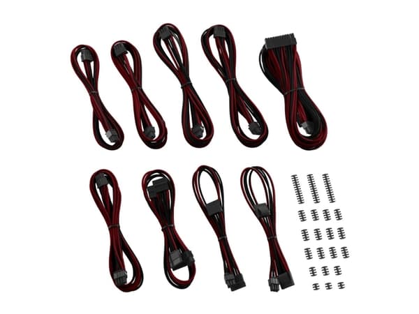 Cablemod CM-RTS-CKIT-NKKBR-R, Musta, Punainen, 260 mm, 180 mm, 65 mm, 900 g, Laatikko