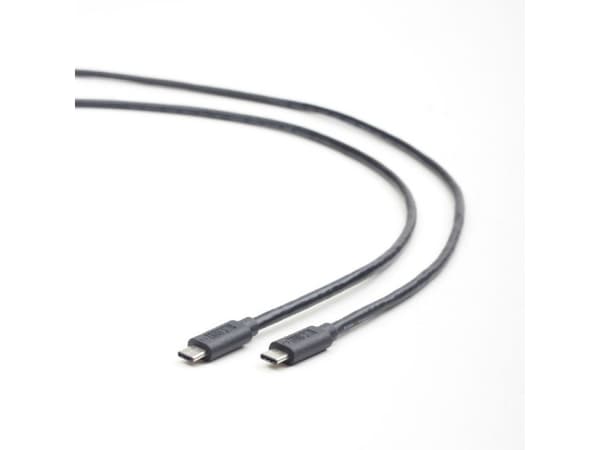 Cablexpert - USB-kabel - 24 pin USB-C (hane) till 24 pin USB-C (hane) - USB 3.1 - 3 A - 1 m - svart