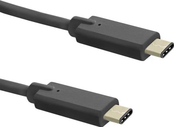 Qoltec - USB-kabel - 24 pin USB-C (hann) til 24 pin USB-C (hann) - USB 3.1 - 1 m