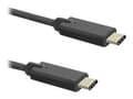 Miniatyrbilde 1 av 4: Qoltec - USB-kabel - 24 pin USB-C (hann) til 24 pin USB-C (hann) - USB 3.1 - 1 m