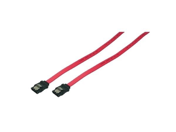 LogiLink SATA 0.9m, 0,9 m, SATA II, Hanstik/Hanstik, Rød, Lige, Lige, Lige
