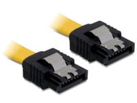 Delock - SATA-kabel - Serial ATA 150/300 - SATA (hona) till SATA (hona) - 50 cm - sprintlåsning, rak kontakt - gul