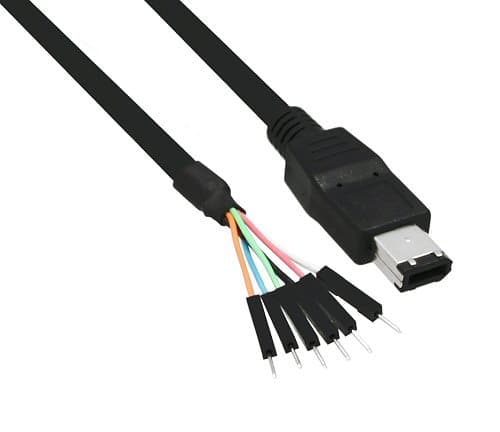 InLine 4043718088546, FireWire 400 (IEEE 1394/IEEE 1394a), 6-p, 6-p, Svart, Hane/Hane, 400 Mbit/s