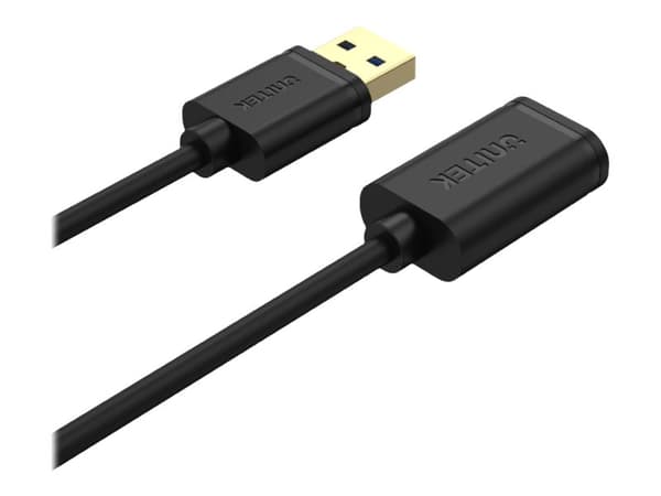 Unitek Y-C457GBK - USB-förlängningskabel - USB typ A (hane) till USB typ A (hona) - USB 3.0 - 1 m - svart