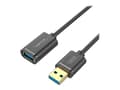Miniatyrbild 1 av 5: Unitek Y-C457GBK - USB-förlängningskabel - USB typ A (hane) till USB typ A (hona) - USB 3.0 - 1 m - svart