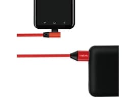 LogiLink CU0145, 0,3 m, USB A, USB C, USB 2.0, 0,48 Gbit/s, Rød